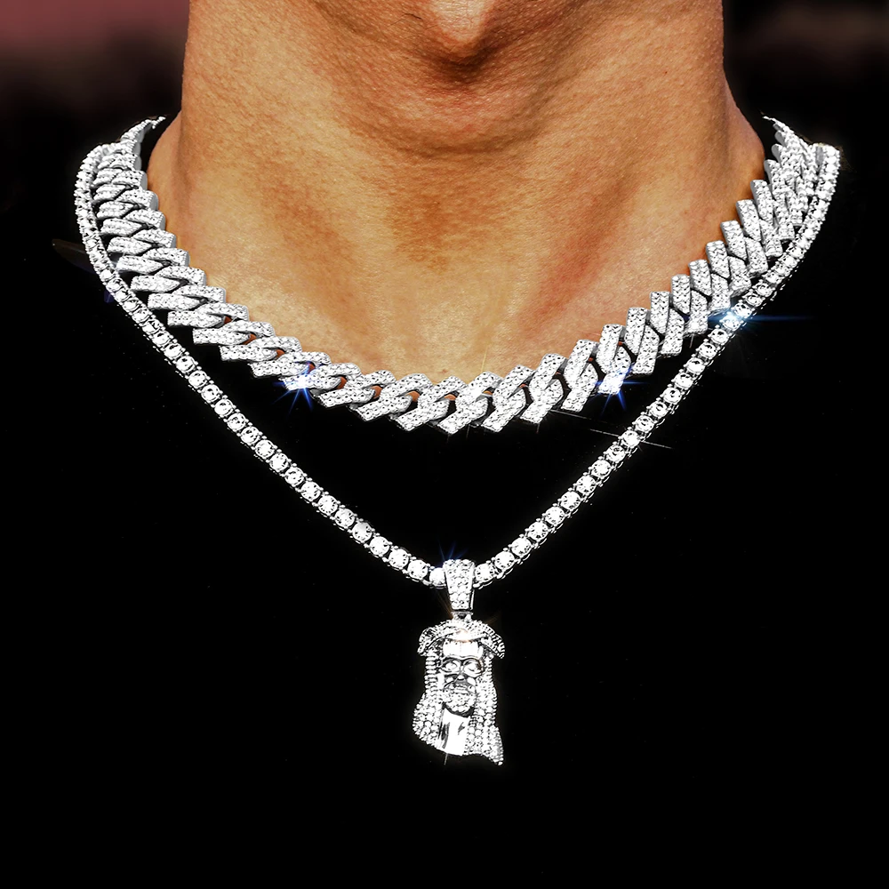 Popular Hip Hop Jesus Pendant Necklace For Men Iced Out Chain Gold Color Rhinestone Chain Women Map Of Africa Necklace Jewellery