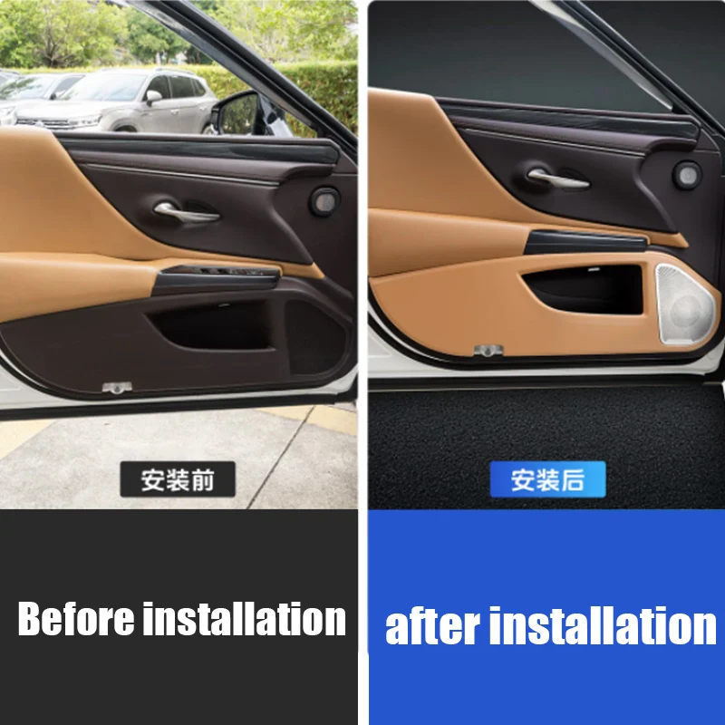 for Lexus ES200 ES260 ES300h 2022 2023 2024 2025 Car door anti kick plate made of ABS material with sound horn cover