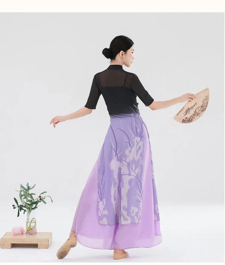 Floating Chinese Dance Clothes Women Classical Dance Costume Women Cheongsam Dancewear Body Rhyme Dance Performance Clothing