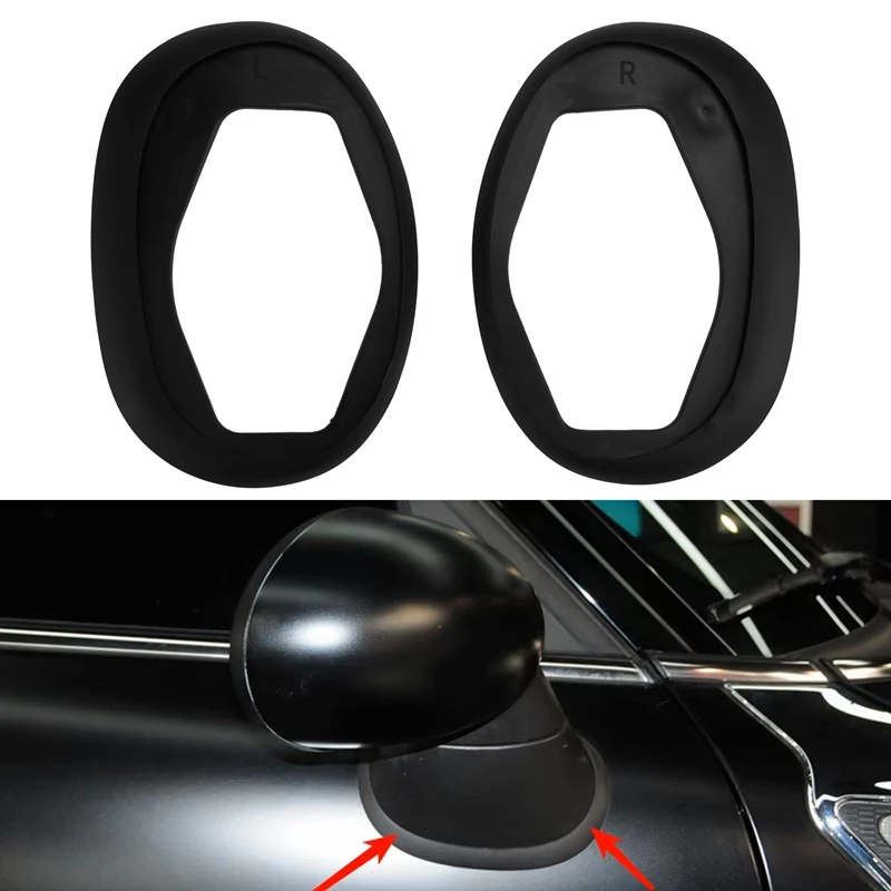 Car Exterior Rearview Mirror Base Rubber Seal Gasket Pad For BMW MINI Cooper S R60 R61