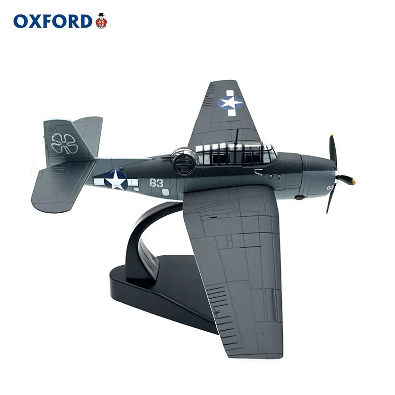 OXFORD 1/72 Torpedo Bomber Alloy Military Aircraft Model For Collection Display & Holiday Gifts Toys