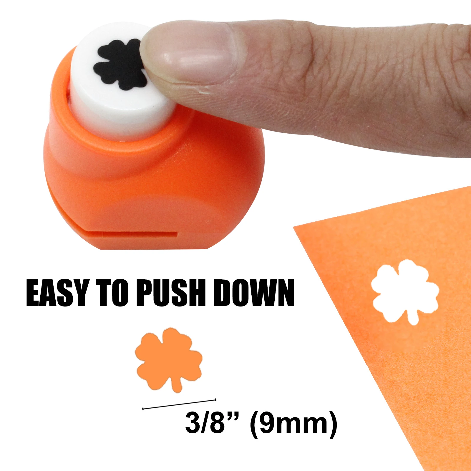 12個入り ミニペーパーカッター シングルホール クラフトパンチ 10mm キッズセットキット 葉っぱ 花 ハート 星型 ペーパークラフト カードメイキング スクラップブック