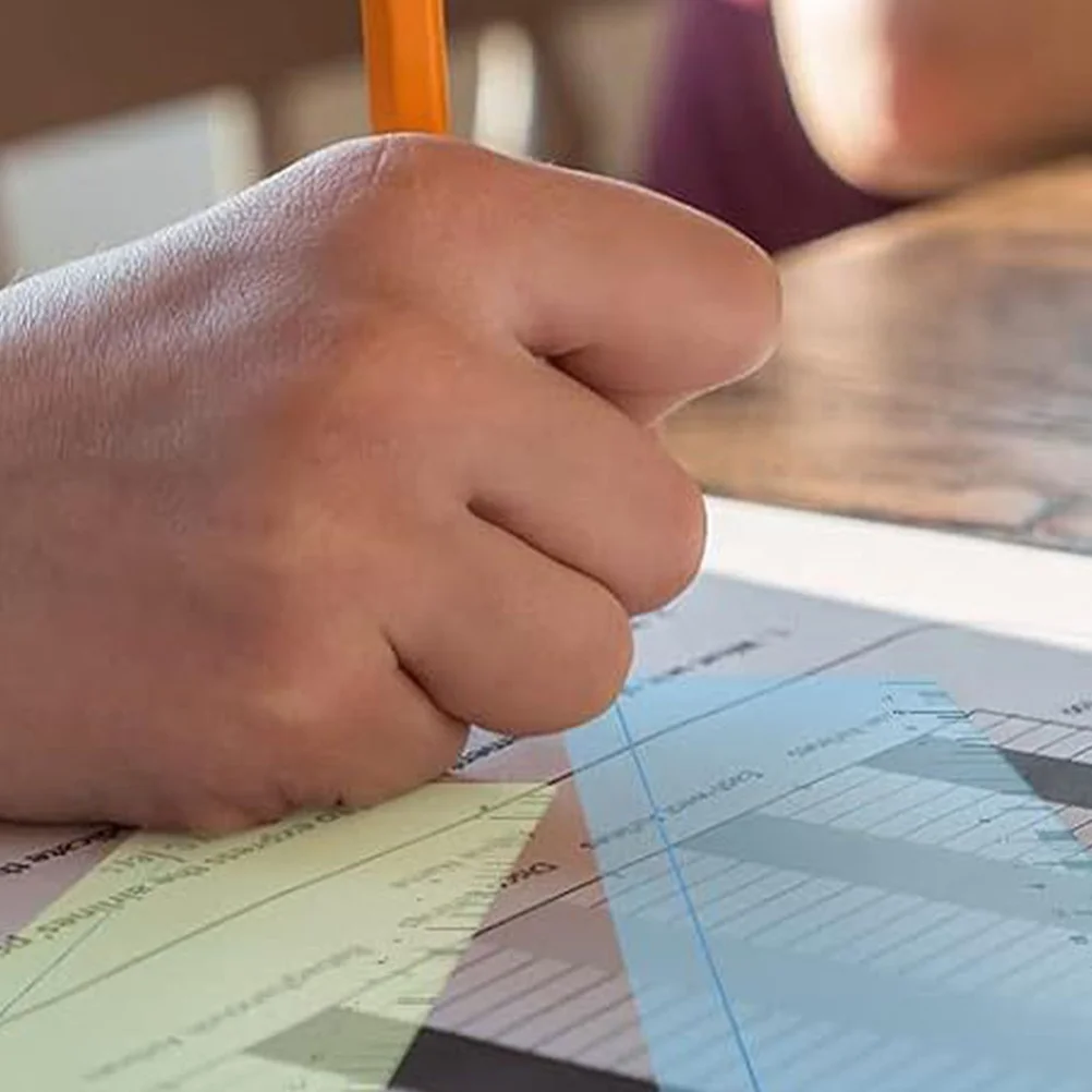 8 PCS Color Reading Strip Teaching Ruler Line Readers for Dyslexia Small Rulers Bookmark Dyslexic Tools Kids Child