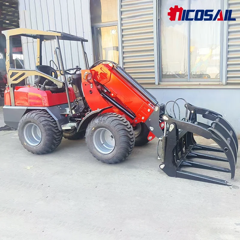 Best-Selling Telescopic Diesel Loader Landward Compact Wheel Loader With EPA Certification Articulated Mini Loader