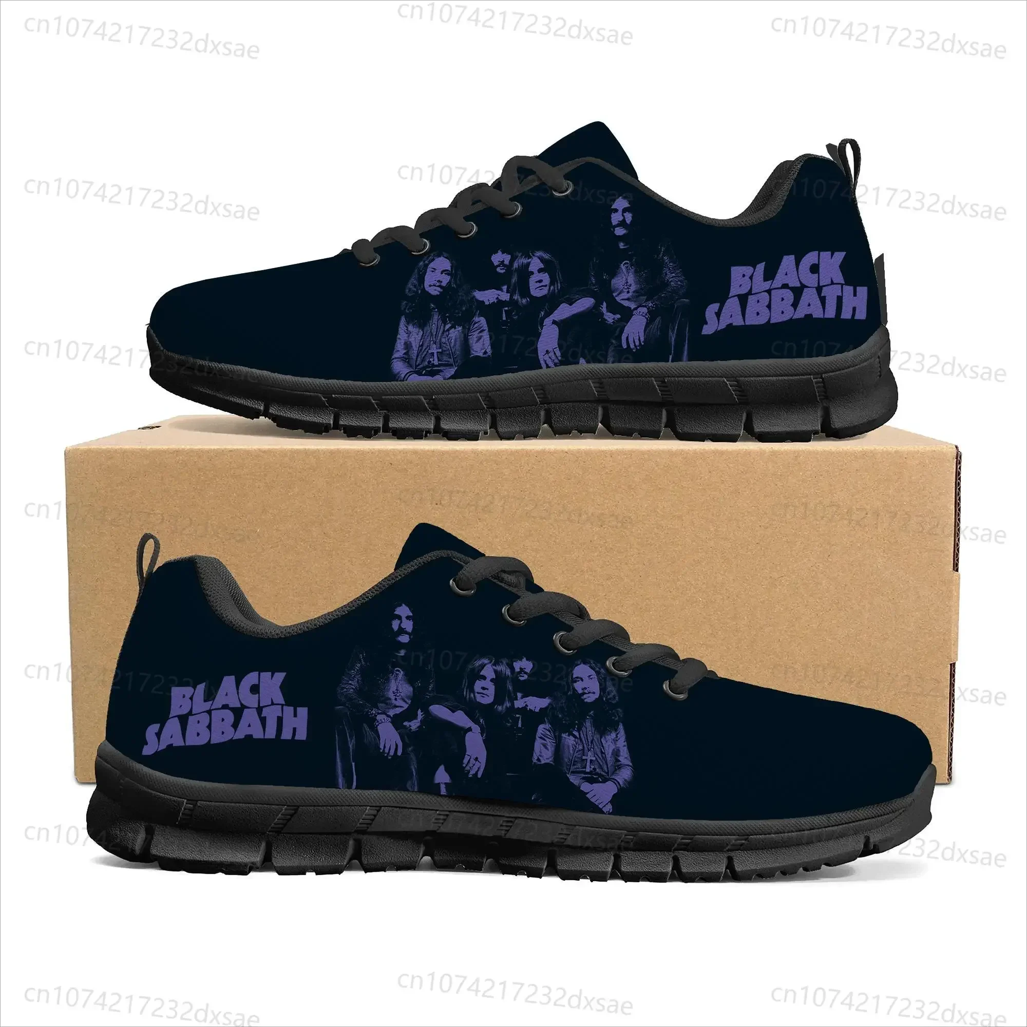 Sabbath Black Heavy Metal Band Calçados Esportivos para Homens e Mulheres, calçados casuais personalizados para adolescentes e crianças, sapatos de casal de alta qualidade