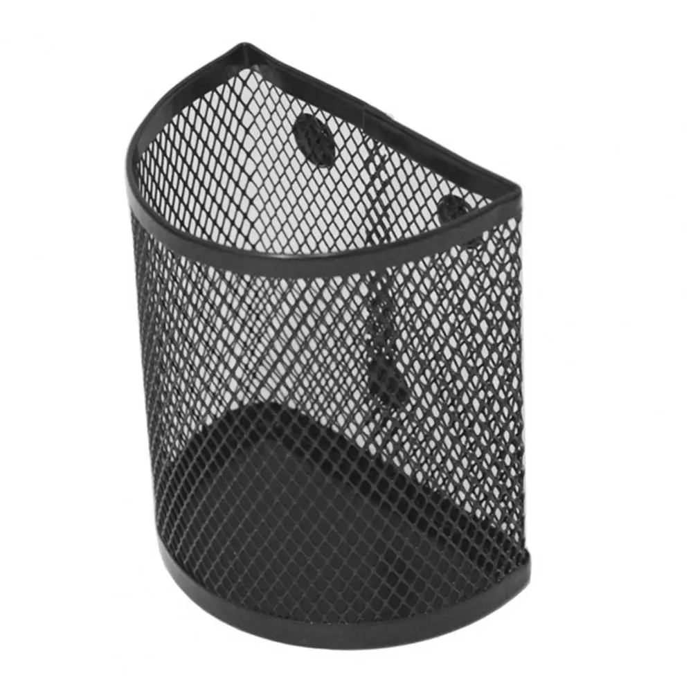 Pencil Holder Good Ventilation Fine Mesh Space-saving Metal Multifunction Desktop Magnetic Basket Pen Storage Box