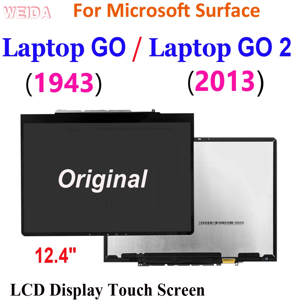 Imagem -04 - Display Lcd Original para Microsoft Surface Laptop ir 1943 Touch Screen Digitizer Assembly go 2013 124