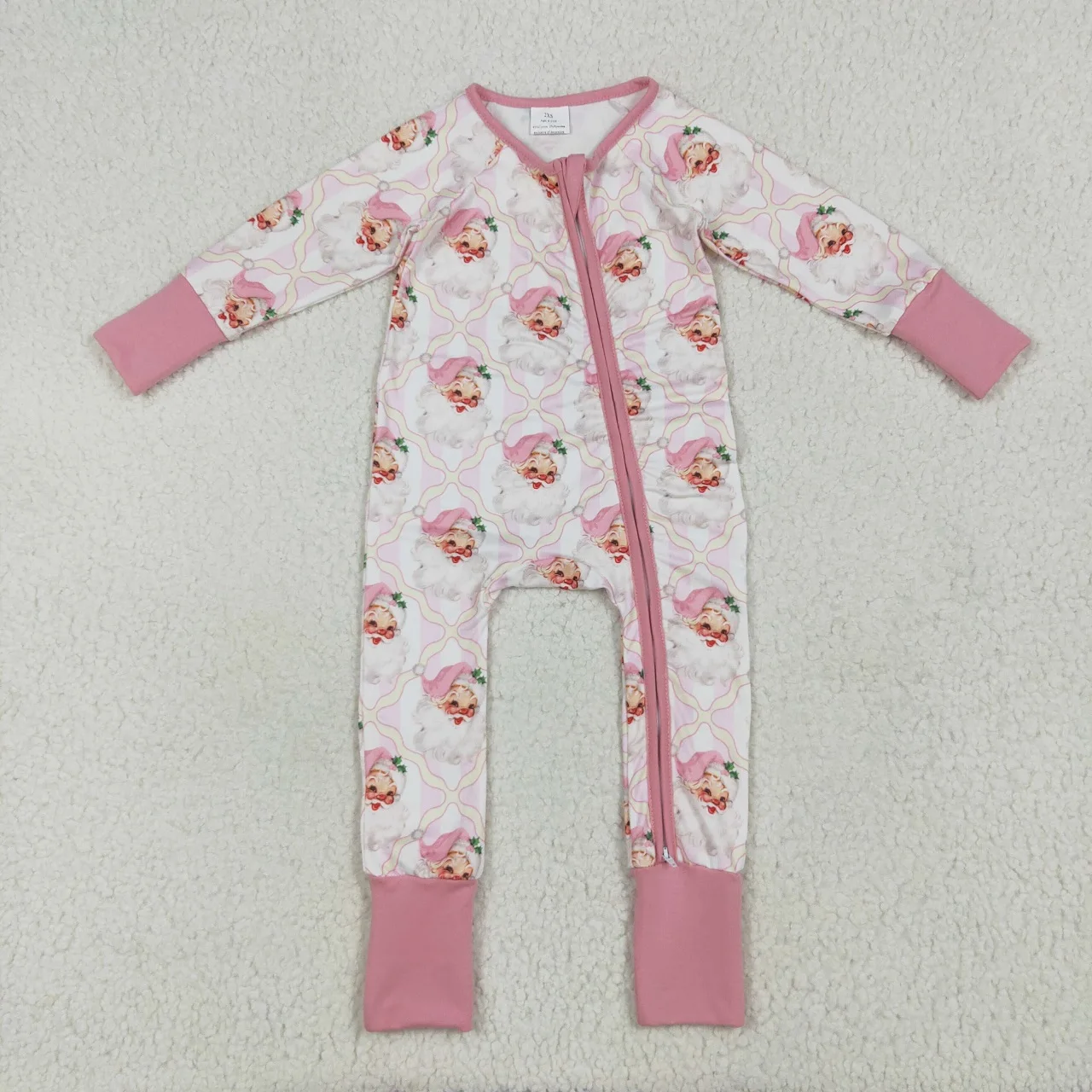 

Wholesale Children Long Sleeves Baby Girl Jumpsuit Newborn Toddler Stripes Romper Kids Infant Christmas Zipper Clothing LR2224