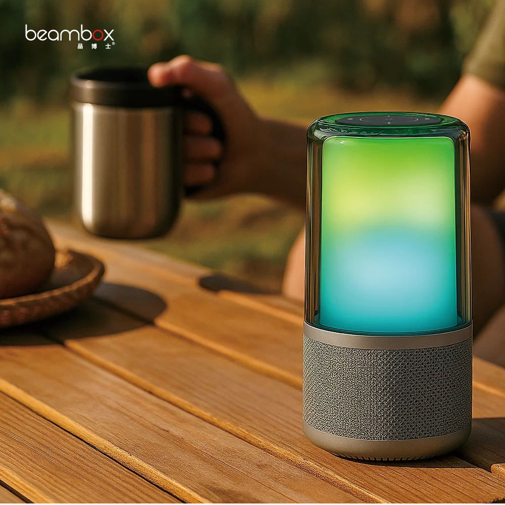 2025 Home Speaker Superior Sound Performance 5 Diamond Effect Lighting Themes BT 60w Speaker for Adult
