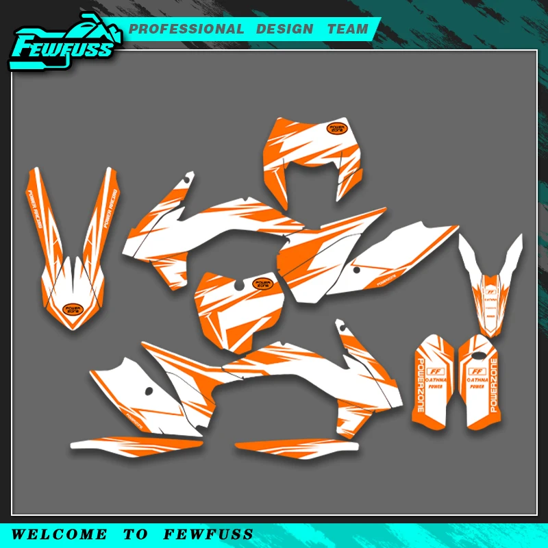 

Fewfuss для KTM 125 250 300 350 450 500 SX SXF 2013 2014 2015 EXC EXCF XCW XCF 2014 2015 2016 комплект графических наклеек