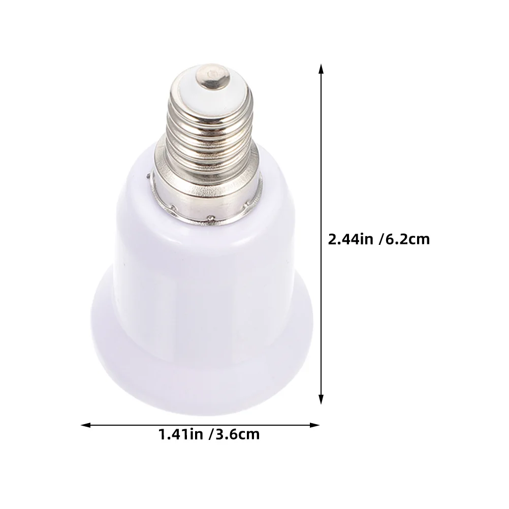 4 قطعة حامل مصباح محول E14 إلى E27 محول مأخذ التوصيل ضوء لمبة قاعدة موسع للمنزل مكتب التجزئة فندق حامل مصباح محول