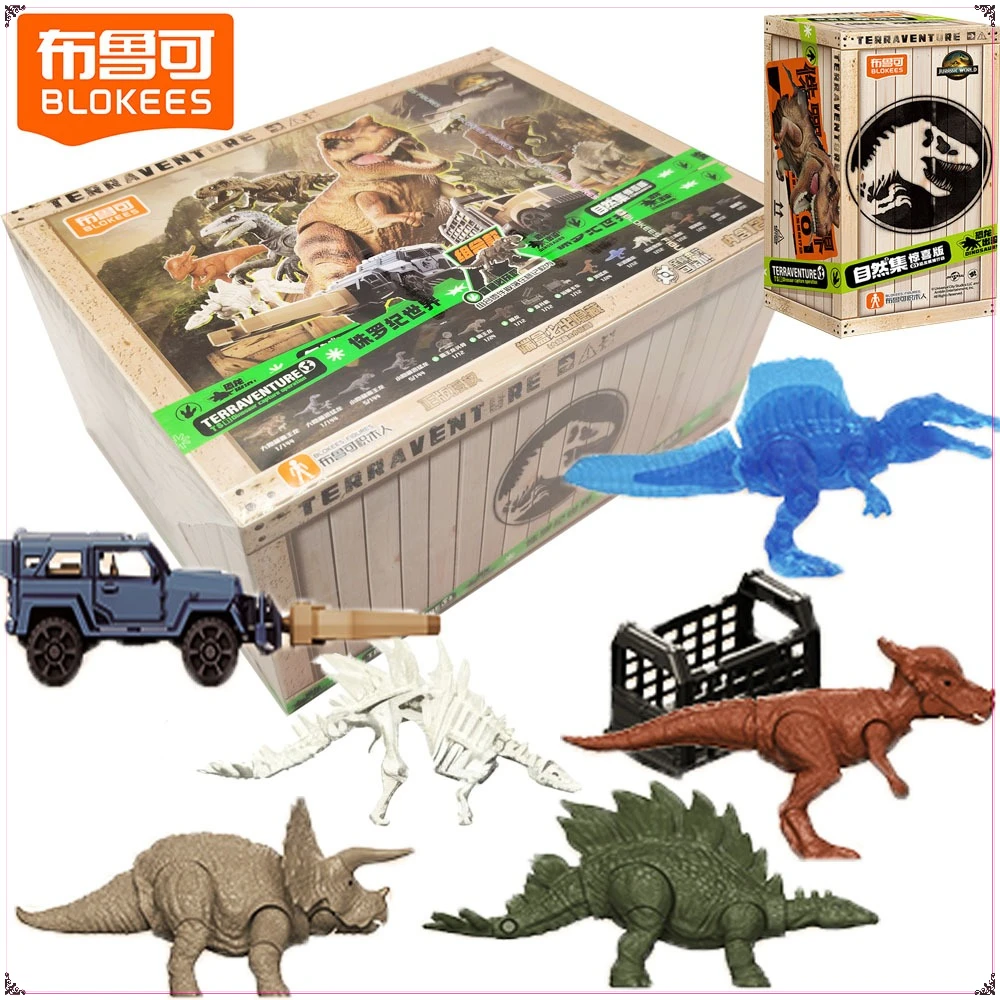 

Genuine Blokees Jurassic World Surprise Version Series Blind Box Simulated Animal Assembly Model Decoration Toys Exquisite Gifts