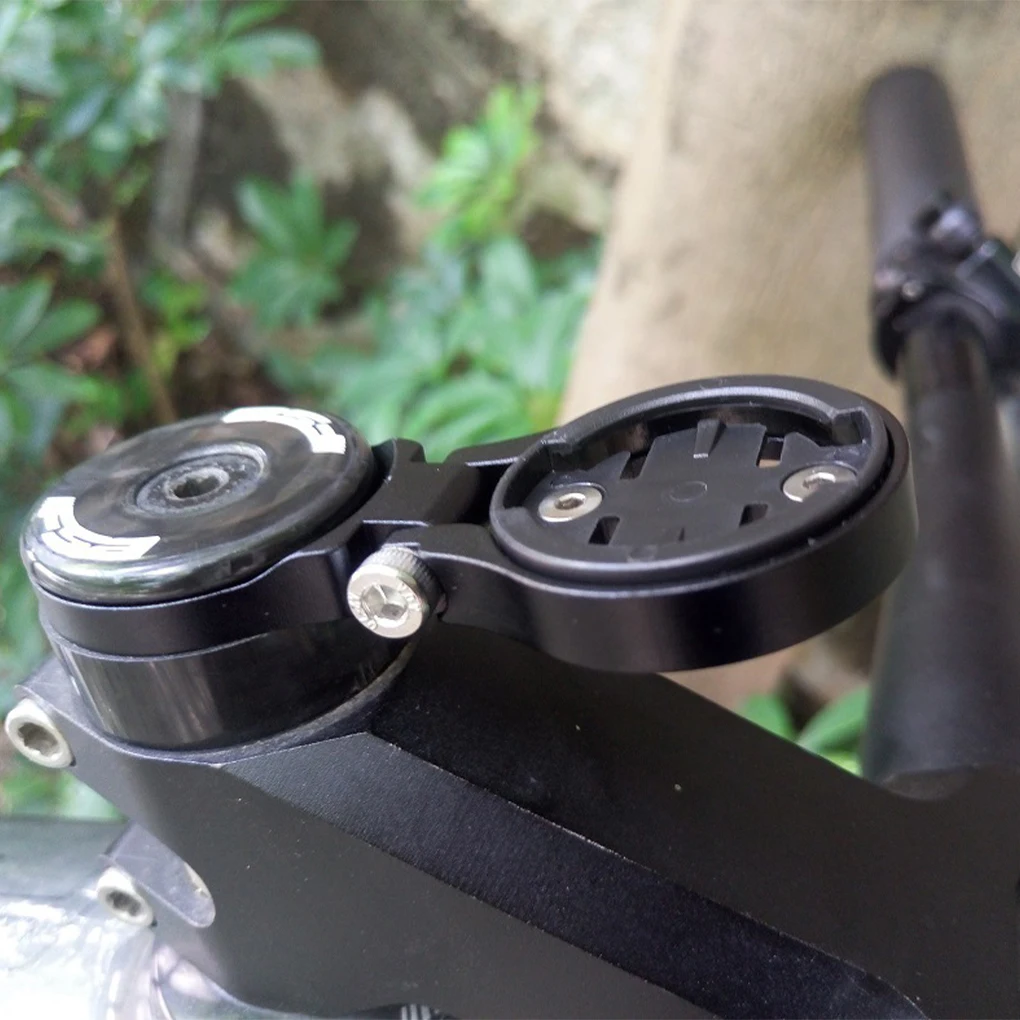 Aluminum Alloy Sturdy Bike Computer Mounts Compatible With Various Bike Models Made With Aluminium black