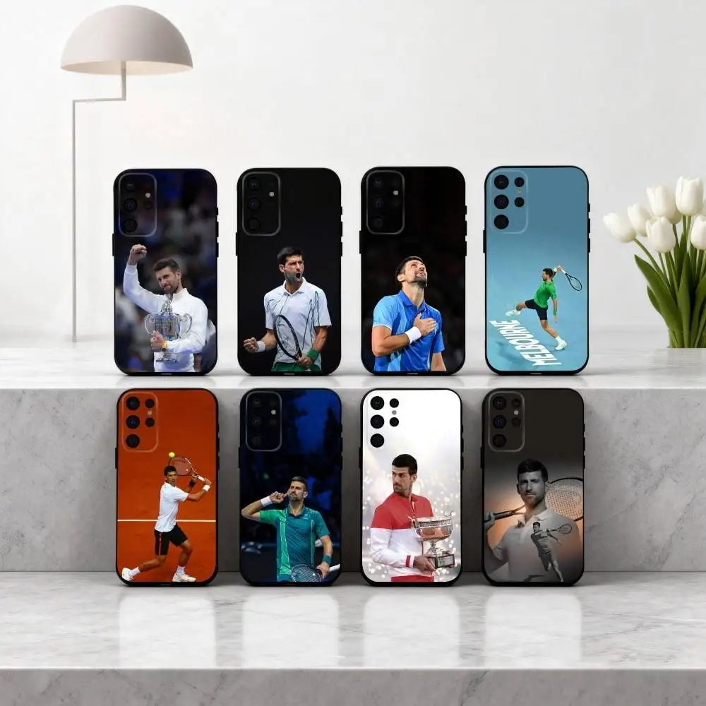 

N-Novak promising SPORT D-DjokoviC Phone Case For Samsung S25,24,23,22,30,21,10,9,Ultra,Plus,Lite,FE,4,5 G Soft Black Case