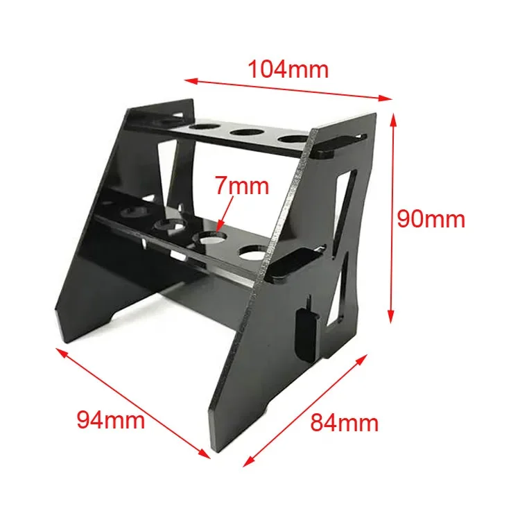 Kit d'outils d'étagère de tournevis RC, support de support d'outils FPV, support de rangement 8 trous pour voiture RC bateau hélicoptère quadrirotor Drone