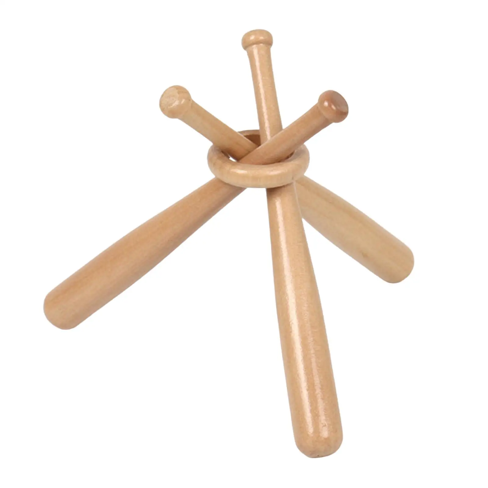 Wood Mini Baseball Bat Stand Decorative Baseball Holder Golf Display Holder Tripod Holder Support for Office Tables