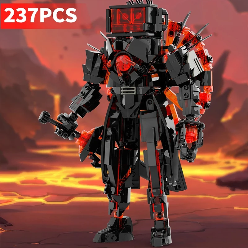 

Skibidi Toilet Titan Speakeman, TV Man, Cameraman Building Blocks Set - 445 PCS Collectible Character Construction Toys for Kids