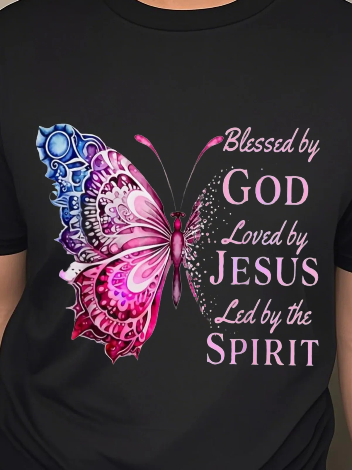 

Faith-filled, Spirit-led, God-blessed Christian T-Shirt