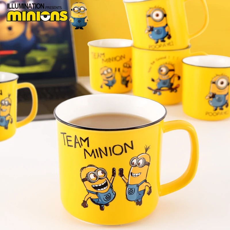 

Minions Cute Cartoon Ceramic Mug - Kids' Home Drinking Cup for Boys & Girls