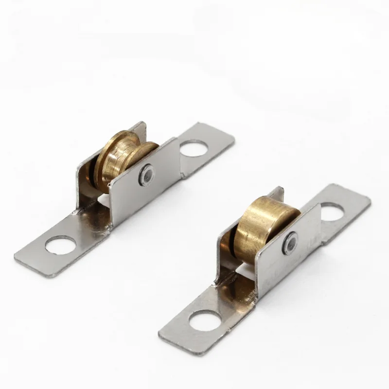 40 pezzi in acciaio inox 7mm scanalatura ruota in rame lega di alluminio schermo scorrevole finestra puleggia accessori hardware