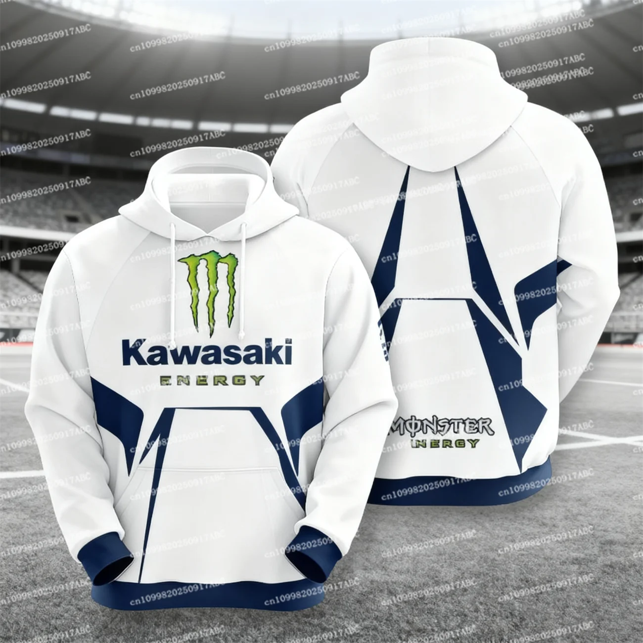 

（Kawasaki ）Men Hoodie Kawasaki Hoodie Sportswear High Quality Men's Skeleton Hoodie Street Motorcycle Uniform Adult Hoodie