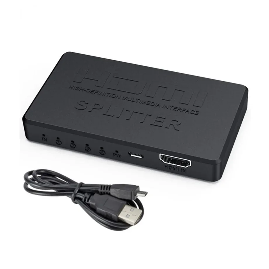 HDMI 호환 어댑터, HD 1080P 비디오 스위처, Xbox PS4 DVD HDTV PC 노트북용, 4K 2K HDMI 분배기, 1 in 4 out 4x1