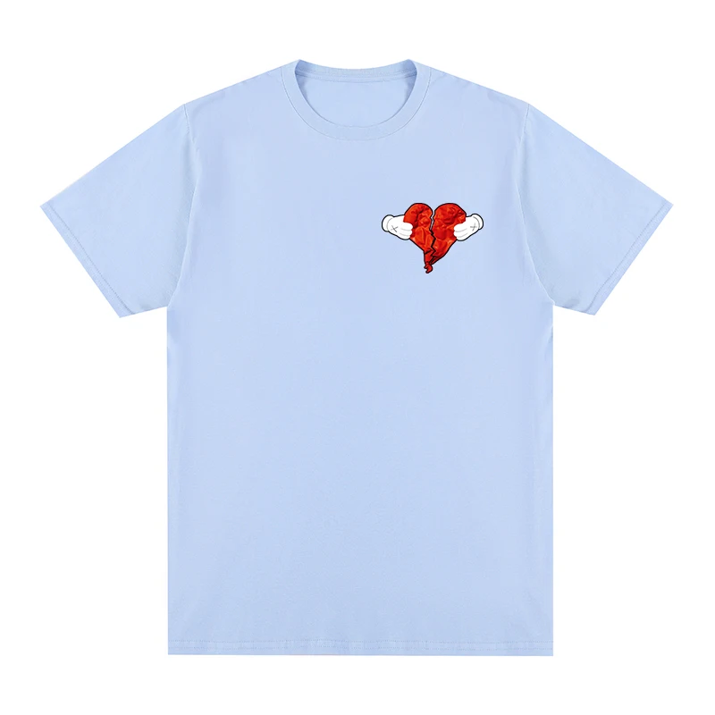 Kanye West Heart Hip Hop T-shirt Vintage Cotton Men T Shirt New TEE TSHIRT Womens Tops Unisex