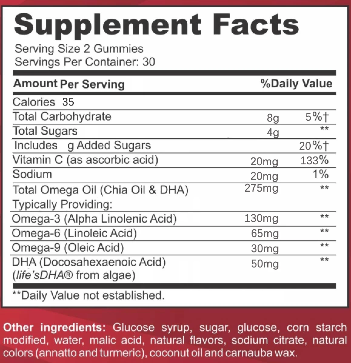 Vitamin DHA Gummmies for Kids - Complete Daily Children's Multi Vitamin Gummies with Omega 3 6 9, DHA, Vitamin C - Vision, Brain