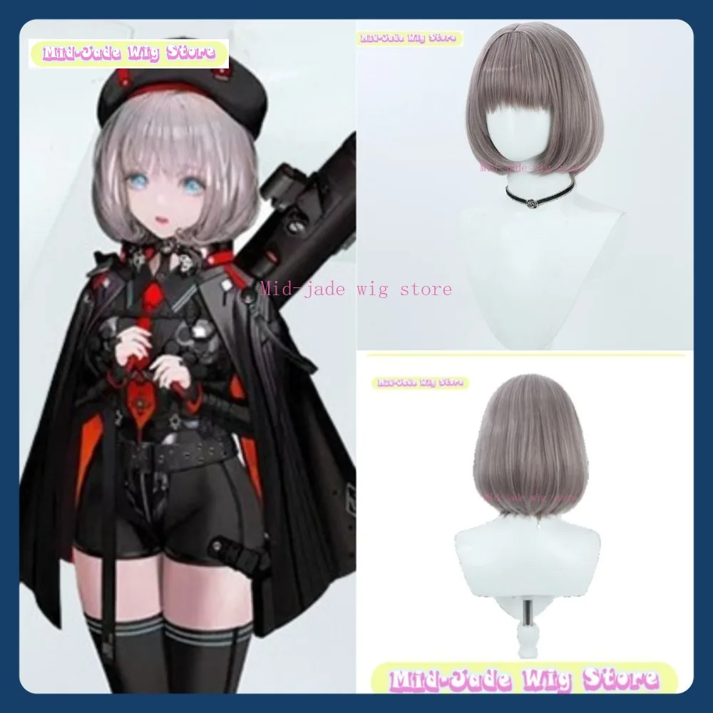 

Mid-jade Wig Store NIKKE Viper Cosplay Wig Anime Game Role Playing Synthetic Hair Halloween Party