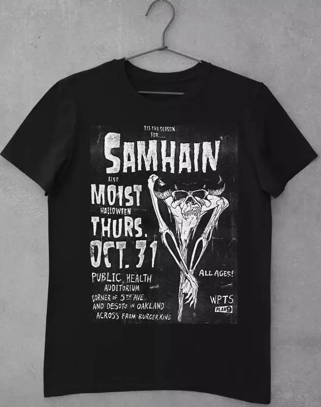 

Футболка с надписью Celebrating SAMHAIN Band 1984