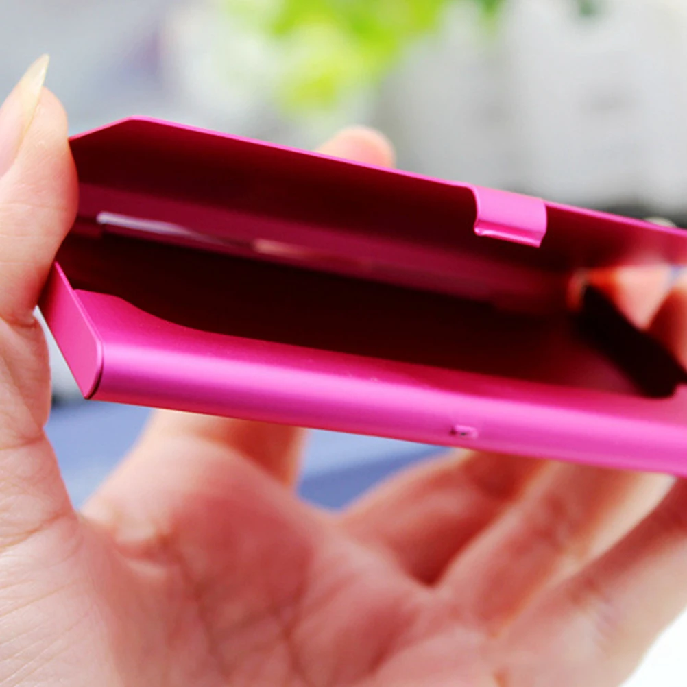 

2Pcs Metal Business Card Holder Sublimation Box DIY Heat Transfer Case Compact Lightweight Portable Design for Office Workers