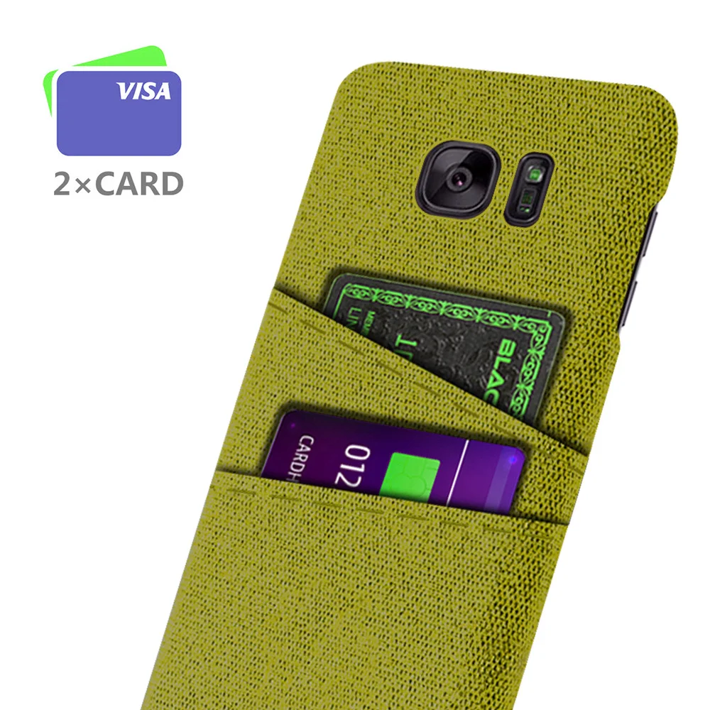 for Samsung Galaxy S7 GalaxyS7 SM-G930F Coque Capa funda For Samsung Galaxy S7 Case Dual Card Fabric Cloth Luxury Business Cover