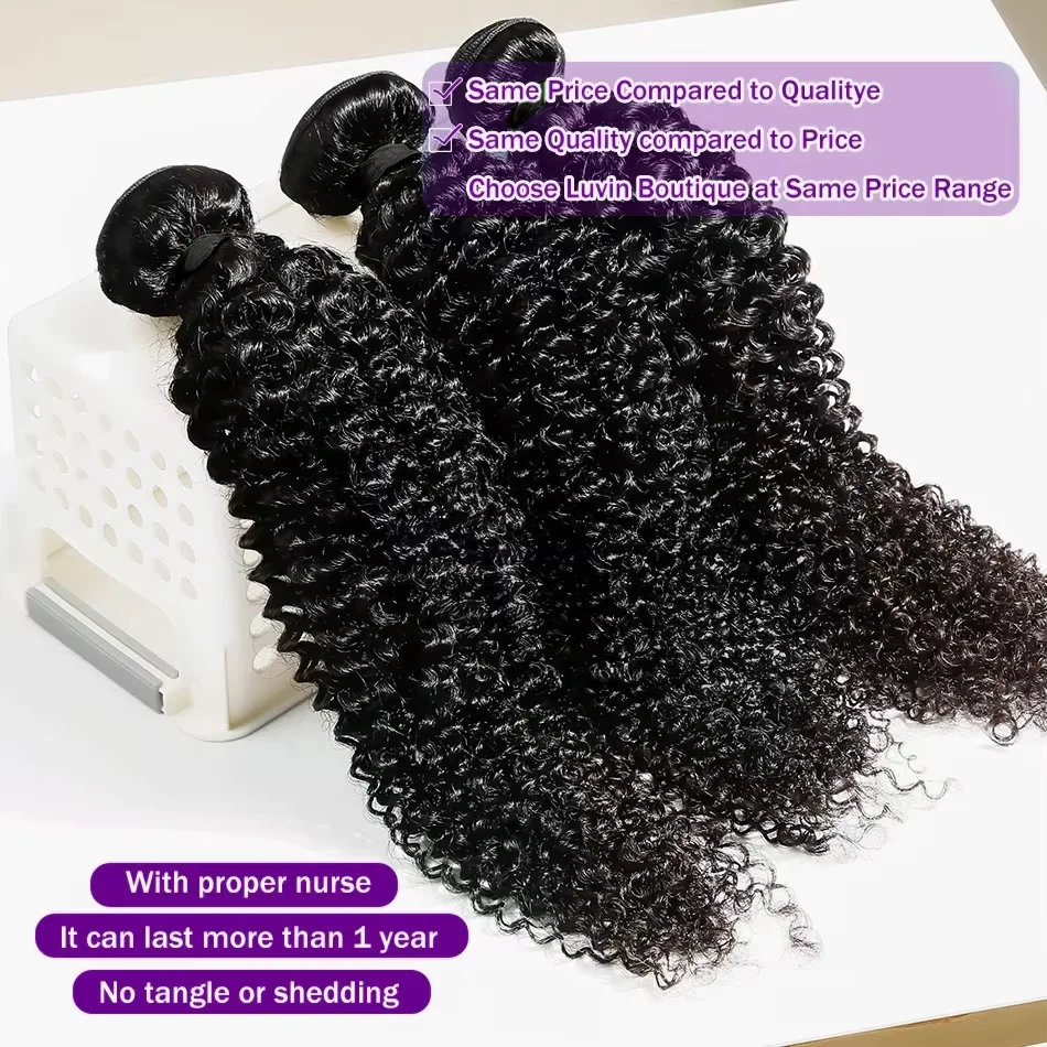 

30-дюймовые кудрявые вьющиеся пучки человеческих волос Remy Deep Wave Необработанный пучок 15A Натуральные человеческие волосы Water Wave Extensions Двойной уток