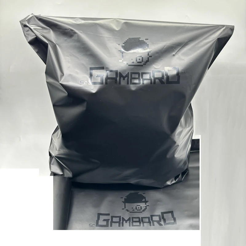 custom LOGO design eco-friendly shipping envelopes bag Matte Black poly mailers for clothing