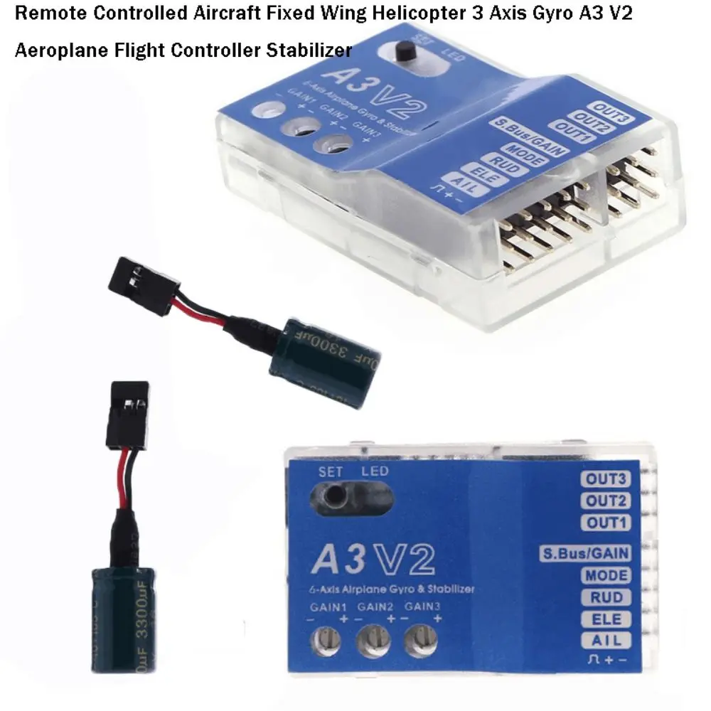 

43x27 мм самолет с дистанционным управлением, ABS ПК, 5-7,4 В, стабилизатор контроллера полета вертолета с фиксированным крылом