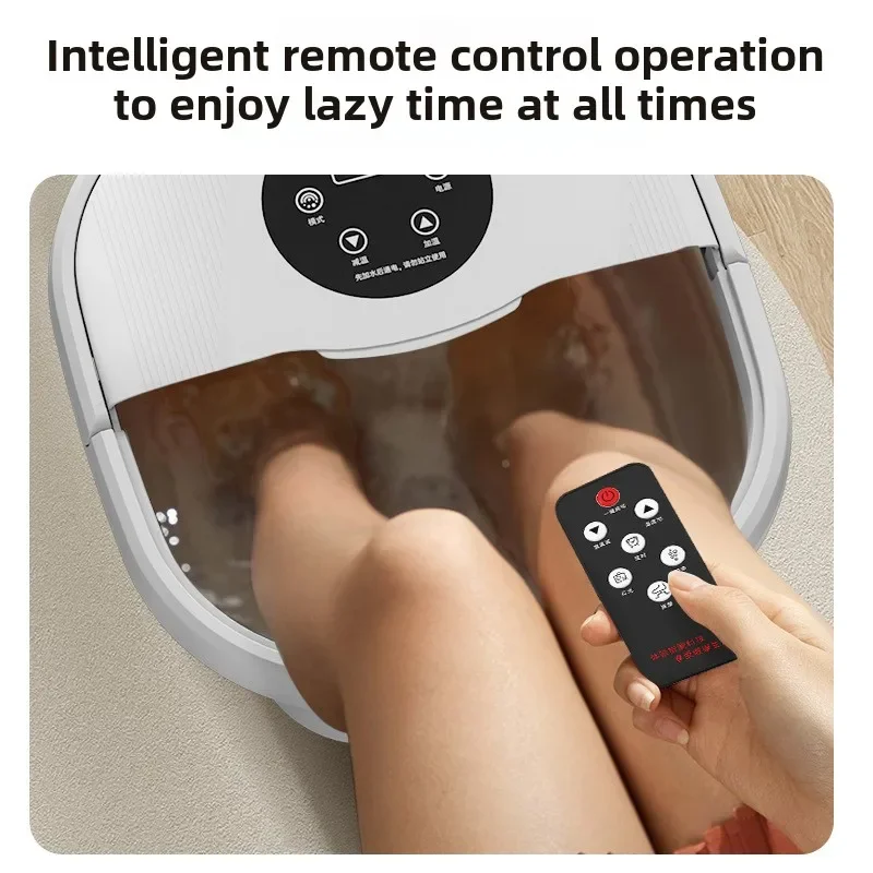 Portable Foldable Thermostatic Foot Soaking Bucket Home Automatic Heating Massage Foot Therapy Basin