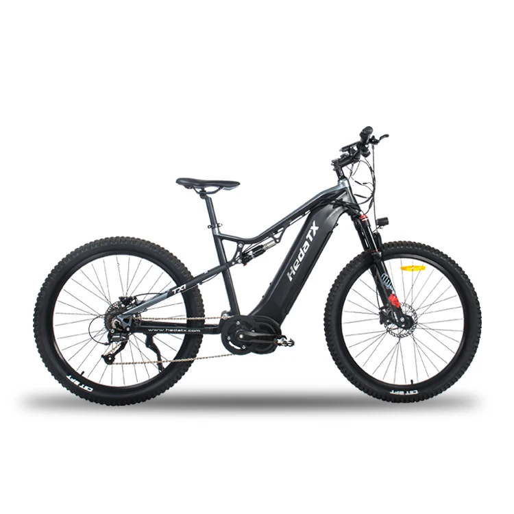 2024 new mid-mounted motor 1000Wbafang-48V-21AH integrated battery high-quality electric mountain bike-off-road electric bicycle