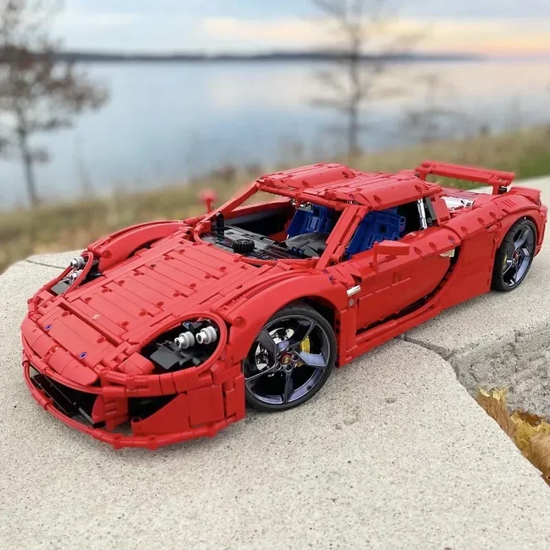 New 1:8 Scale MOC-131400 GT Supercar Racing Car Vehicle Sport Model Fit 42143 Building Blocks Kid Educational Toy Birthdays Gift