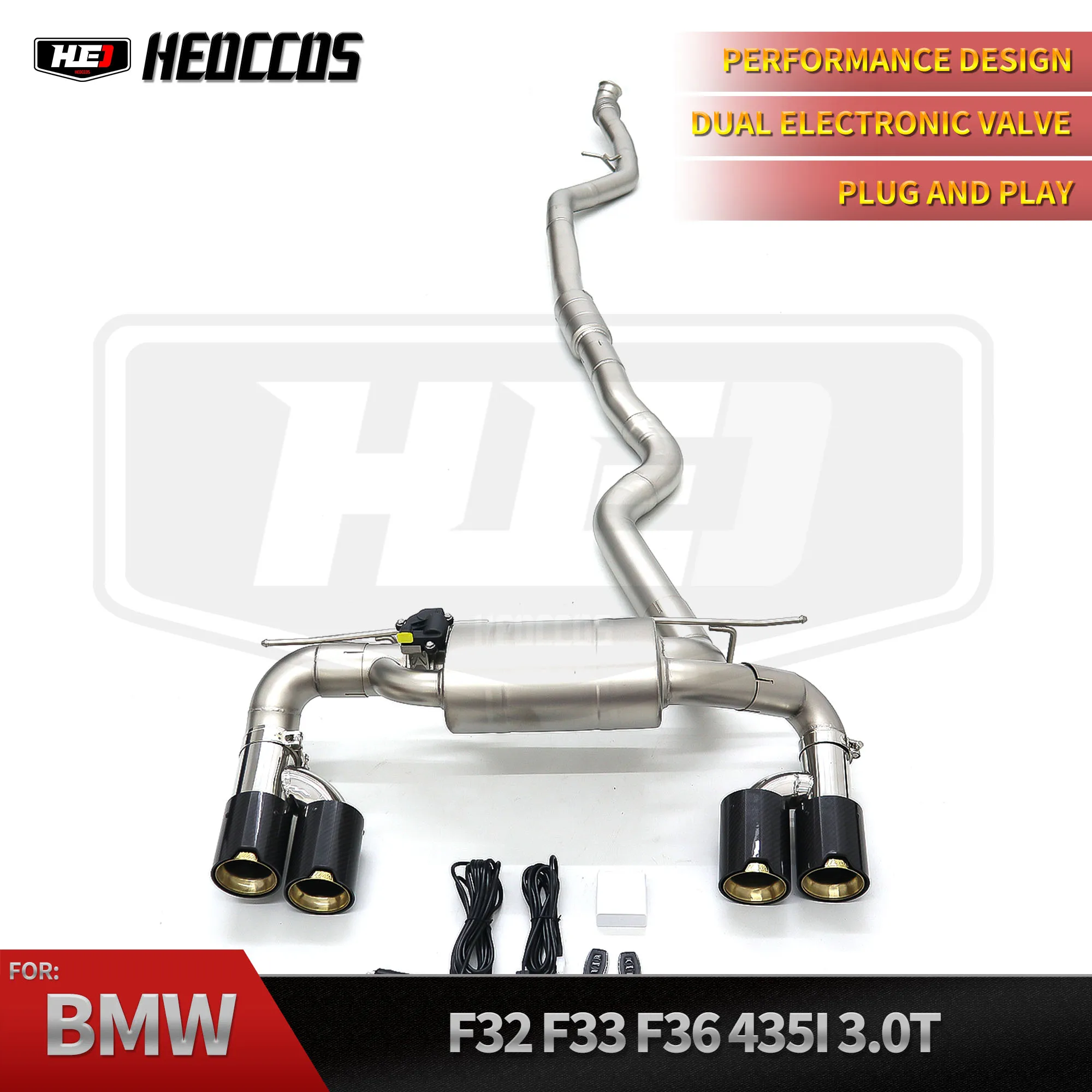 

HEO Factory OEM CatBack Exhaust for BMW 435i F32 3.0t N55 2012-2016 Exhaust Pipe with ValvePerformance Exhaust