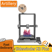 Artillery Sidewinder X3 Plus 3D Printer Auto-Leveling 300mm/s Max Printing Speed Dual-Gear Direct Extruder STM32-bit Motherboard