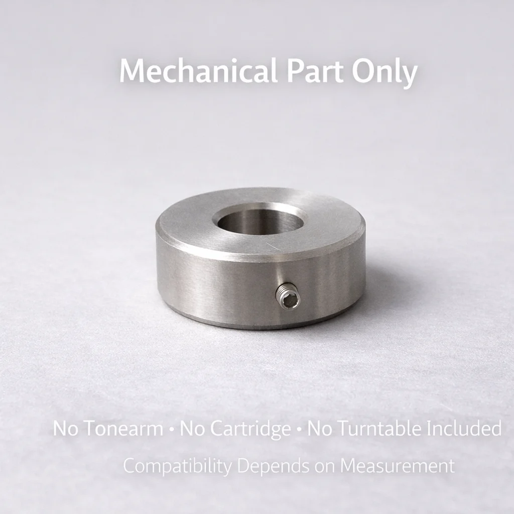 Contrapeso para brazo de tocadiscos Marantz, acero inoxidable sólido de 40 g, fijación con tornillo, solo pieza mecánica