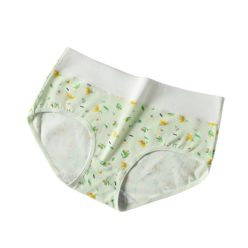 

Girls Briefs Women's Cotton Printed Plus Size Traceless High Waist Women Underwear Breathable Cotton Panty Soft Female Lingerie