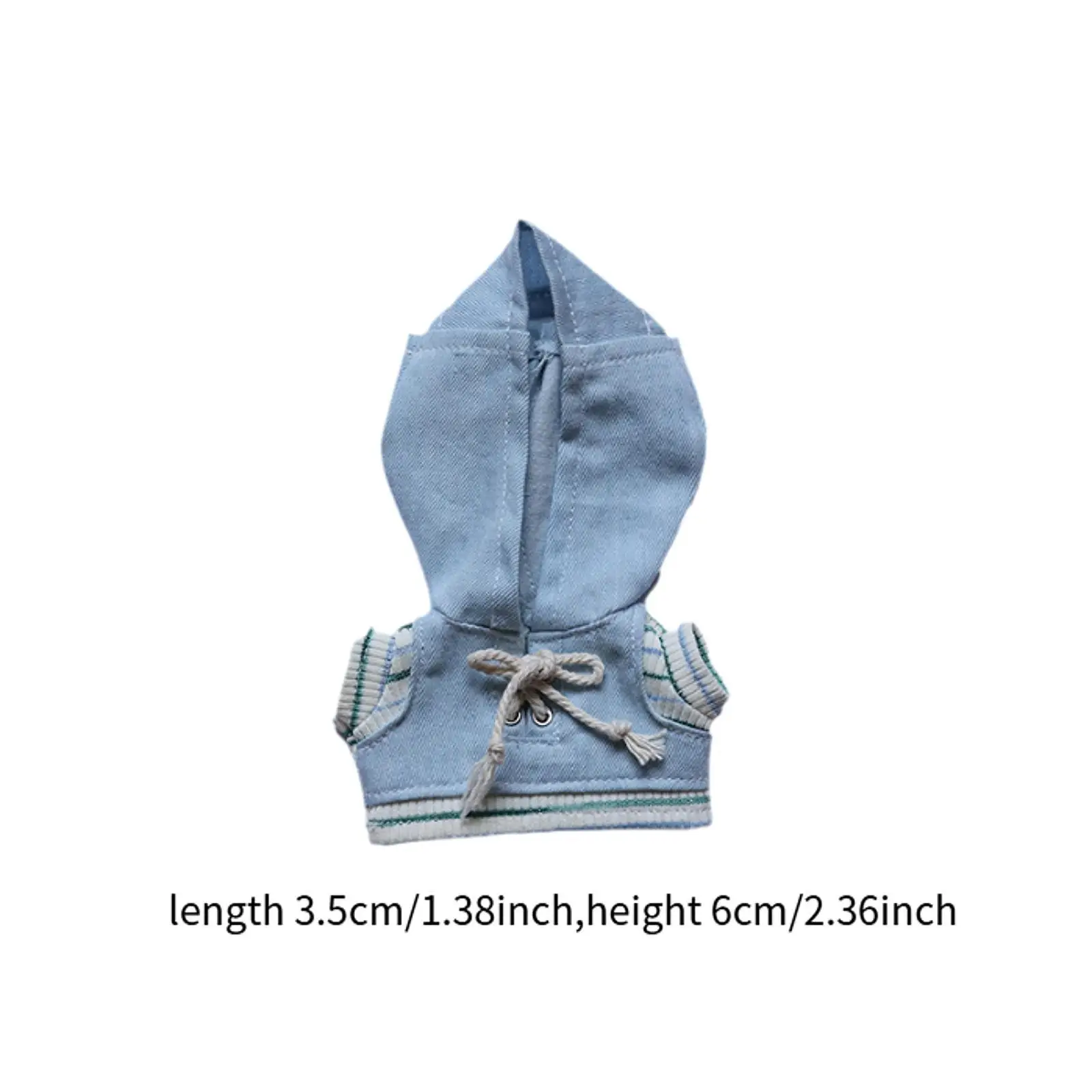 Mini roupas de boneca confortáveis acessórios de boneca roupas presente para meninas trajes de presente roupas com capuz roupas de boneca bonito