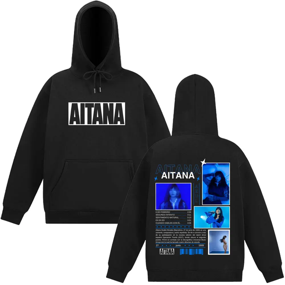 

Винтажный спортивный костюм Aitanaa Cuarto Azul Album для мужчин и женщин, модный пуловер с длинными рукавами, свободный повседневный эстетический свитшот большого размера