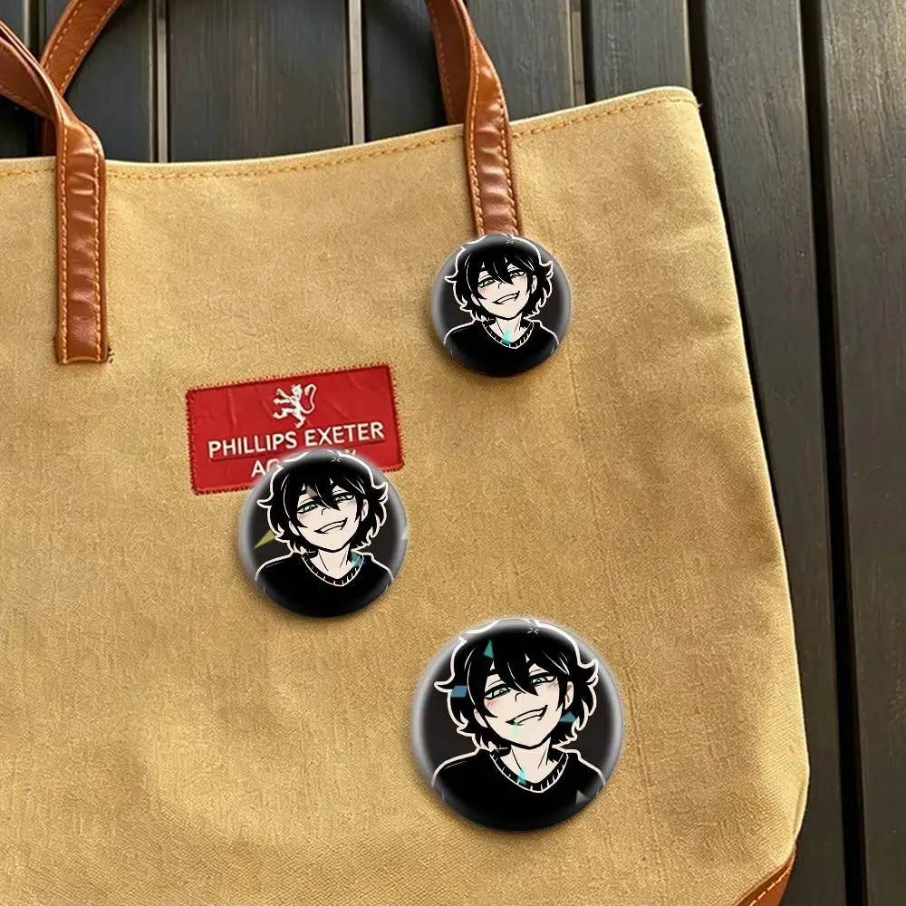 The Coffin of A-Andy and L-Leyley  32/44/58mm Handmade Pins Round Brooch Badge Backpacks Clothes Jewelry Gifts