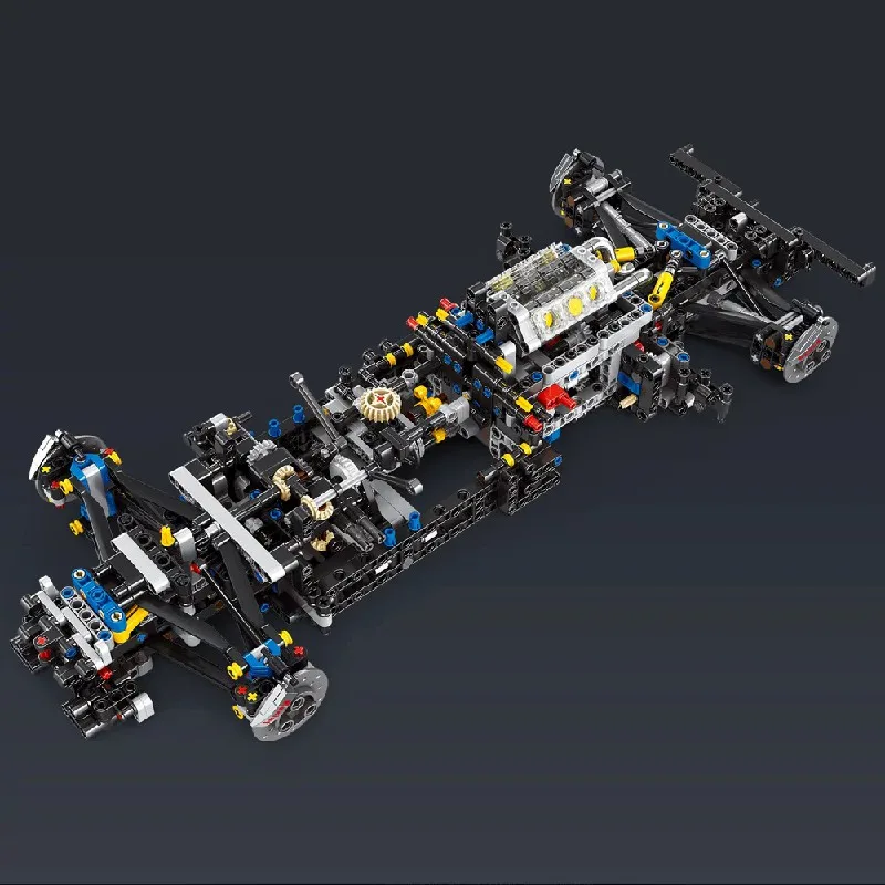 Moc الشهيرة سباق السيارات الجمعية الإبداعية اللبنات لعبة النموذج الفني، الديكور، هدية عيد ميلاد للأطفال 3350pcs #3