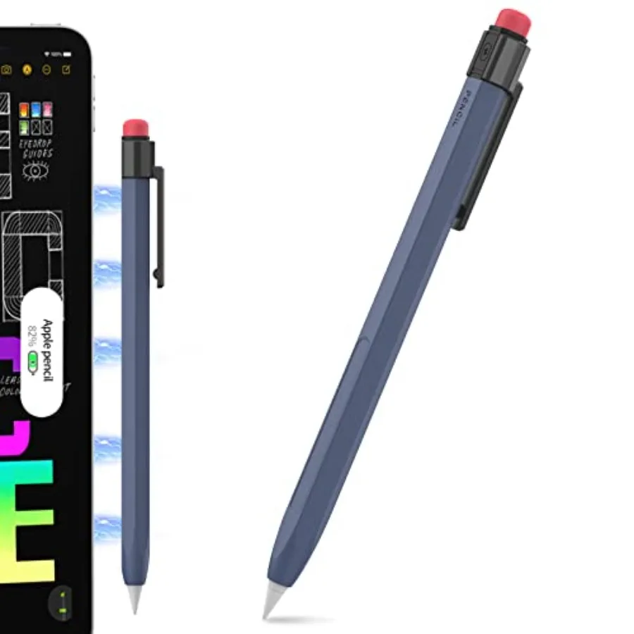 

Apple Pencil 2nd Generation Case - Silicone Cover with Sturdy Clip - Compatible with Apple Pencil 2 for iPad Pro