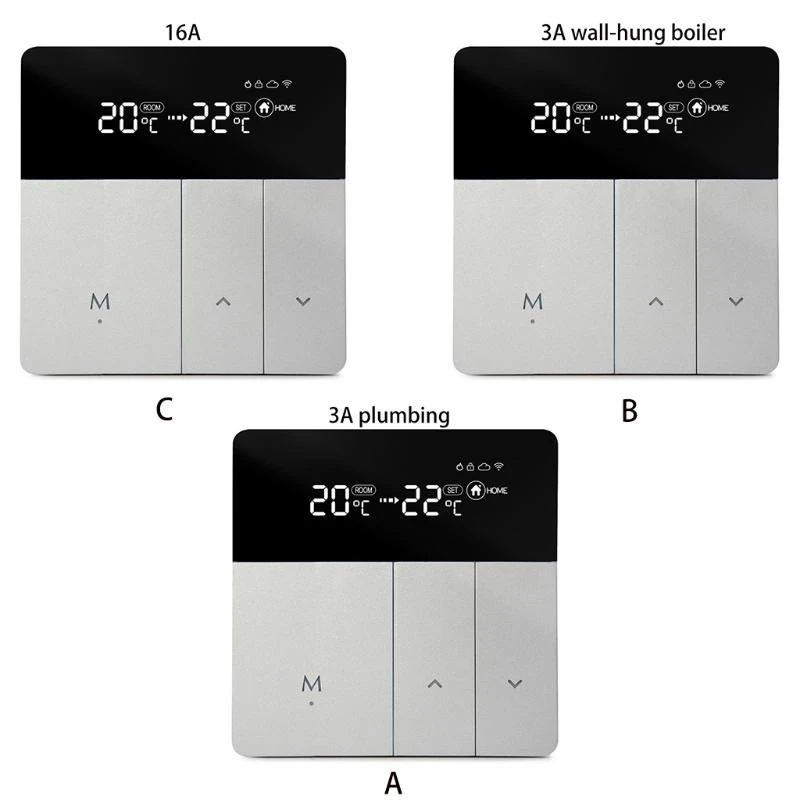 

Q22A Tuya Wireless for Smart Thermostat for w/ LCD Display APP Support Voice Control