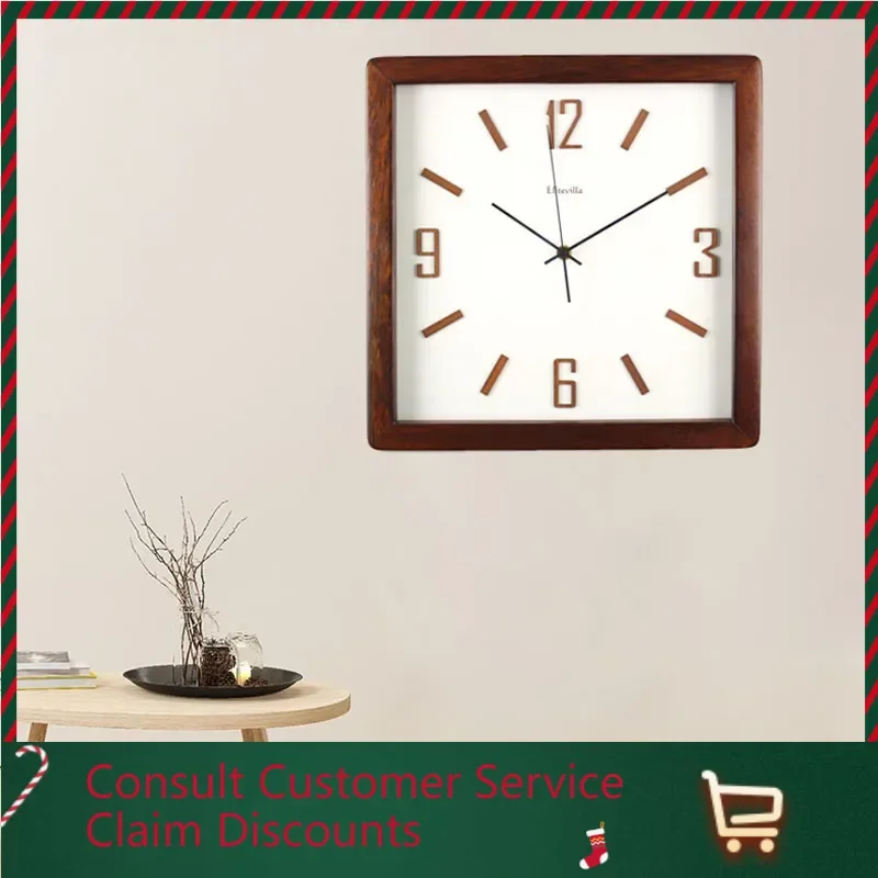 Batterie Elegant Wall Clocks Nordic Quiet European Design Christmas Wall Clock Luxury Aesthetic Zegar Scienny Bedroom Stuff