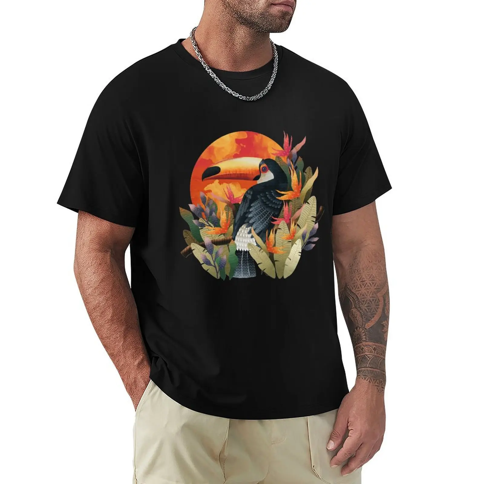 Camiseta Sol Tropical, Camiseta Ligera para Correr